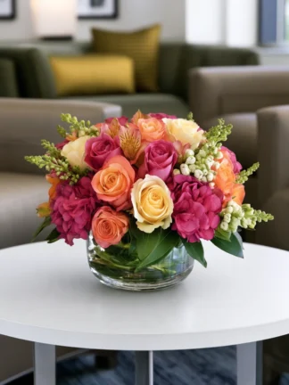 Bold mix of flowers