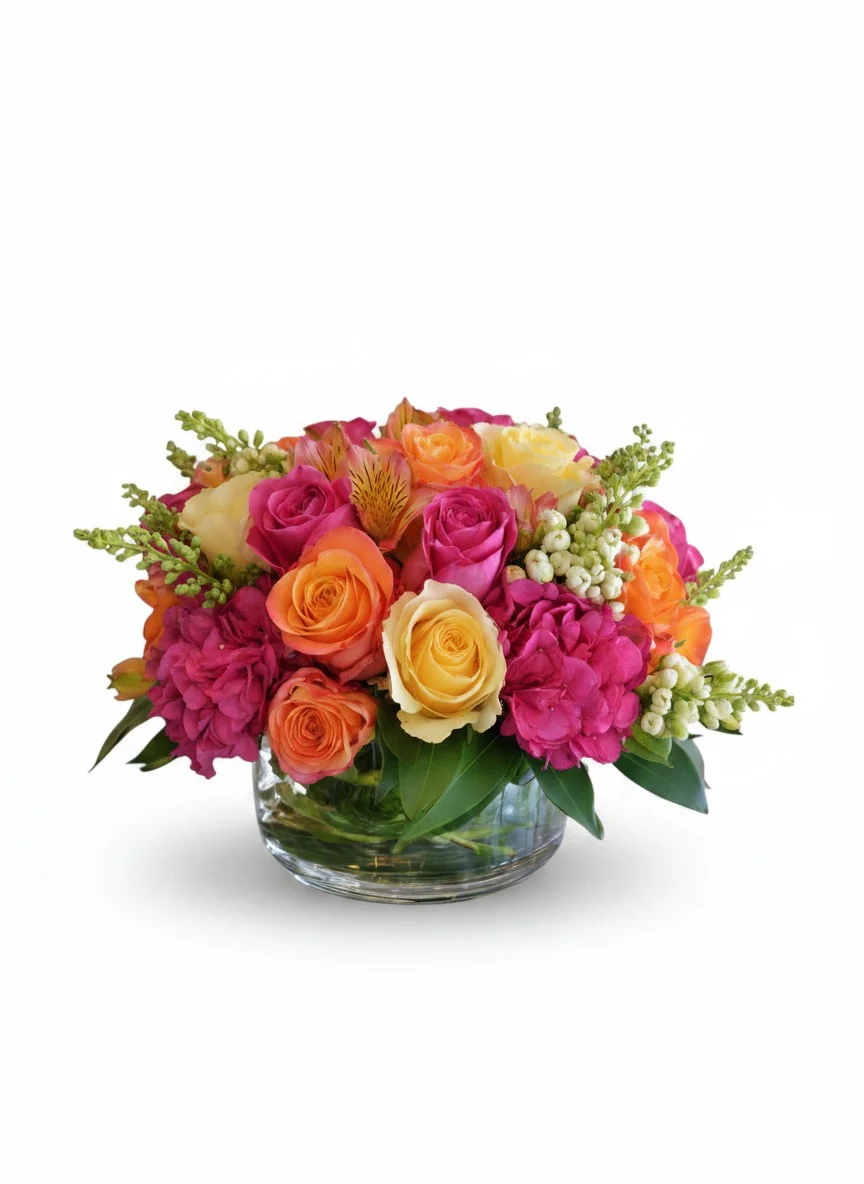 Bold mix of flowers