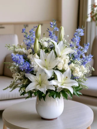 winter_flower_arrangement_ coral springs