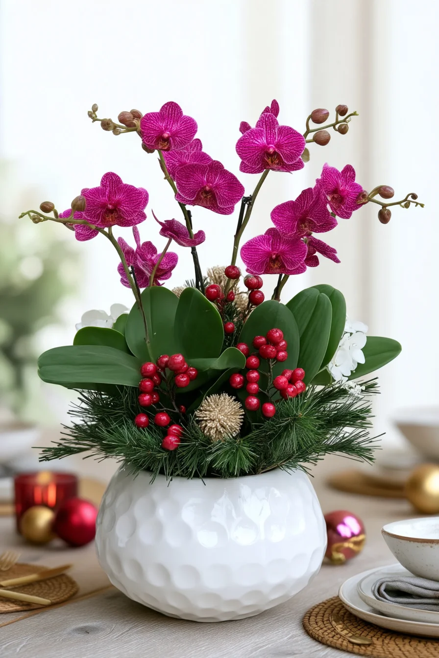 Christmas_Flowers_on_the_festive_table 2