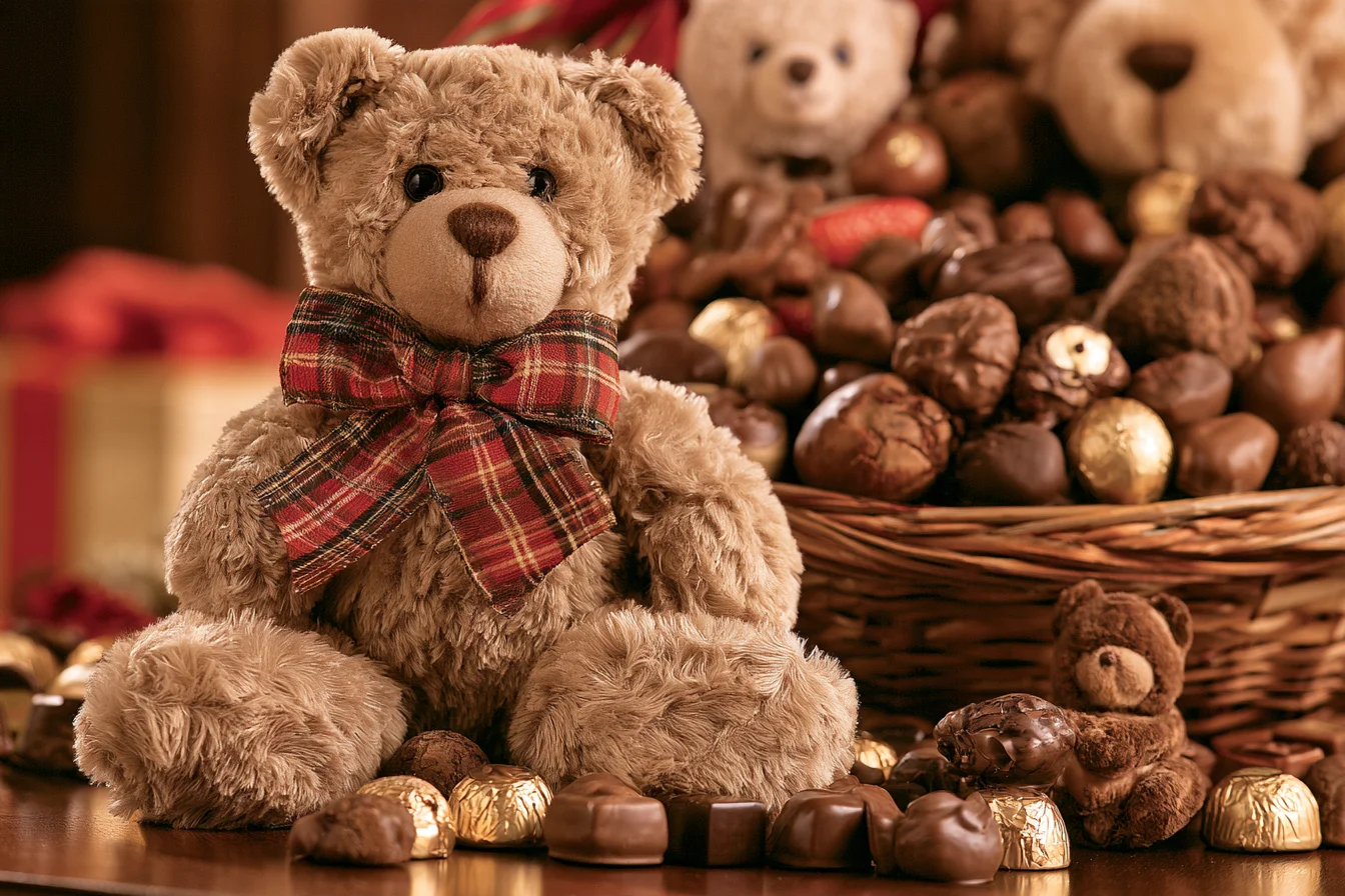 Enhancing the Experience Chocolates and Plush Companions