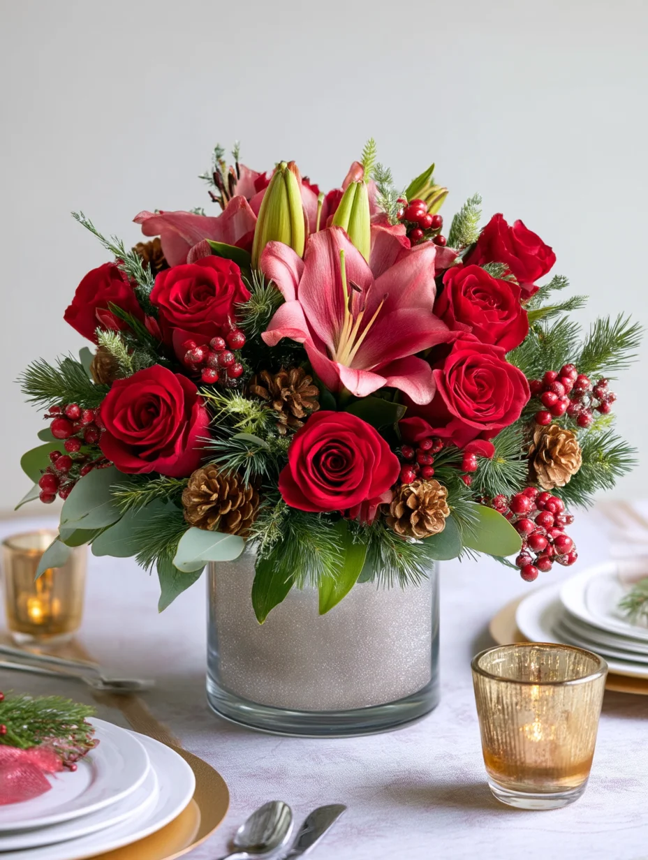 Festive Velvet Bloom