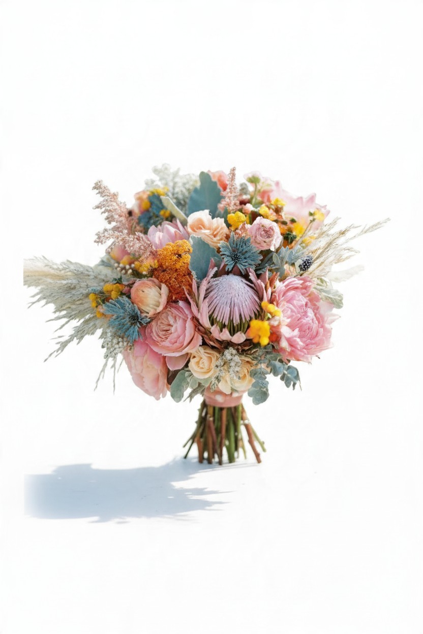 Natural aesthetic Bridal Bouquet