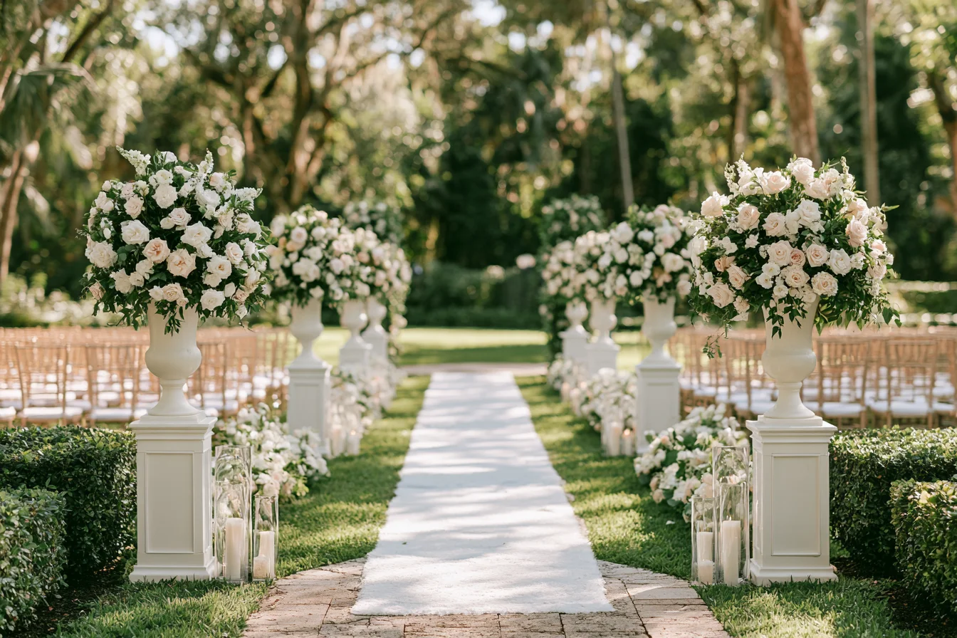 Outdoor Wedding Flowers in Coral Springs