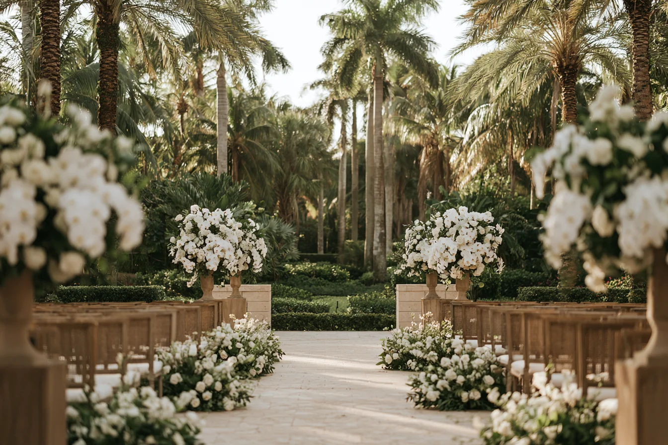 Outdoor Wedding Flowers in Coral Springs