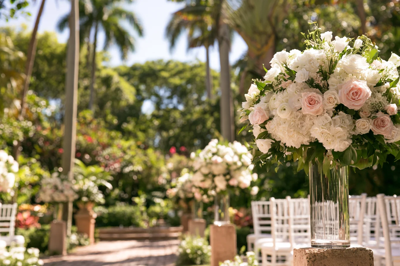 Outdoor Wedding Flowers in Coral Springs