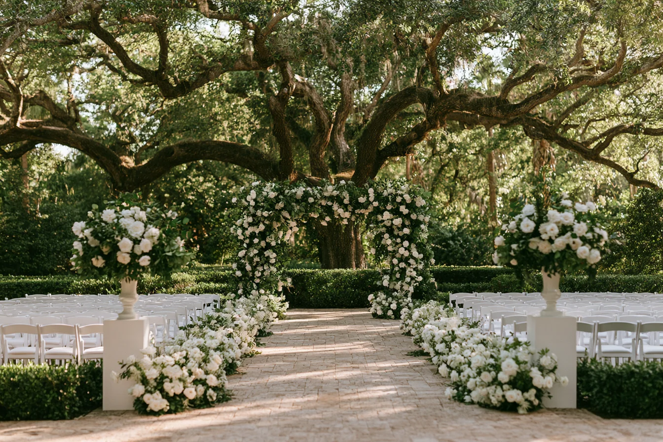 Outdoor Wedding Flowers in Coral Springs