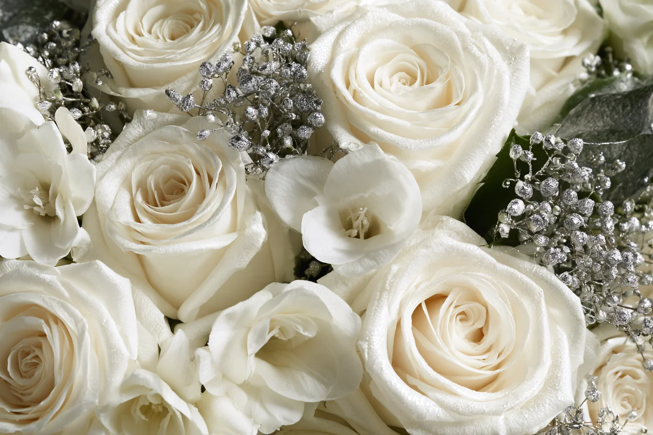 Year 25 – Silver Roses or White Flowers